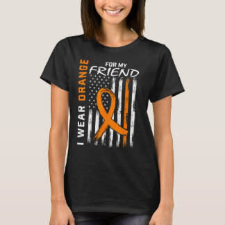 Ik Draag Oranje voor mijn vriend Leukemie Bewusthe T-shirt