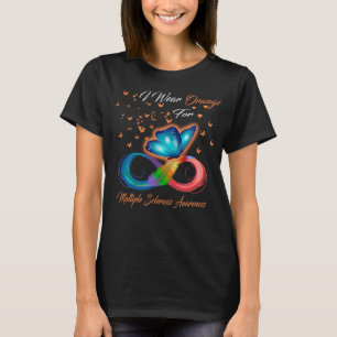 Ik Draag Oranje voor multiple sclerose bewustzijn T-shirt