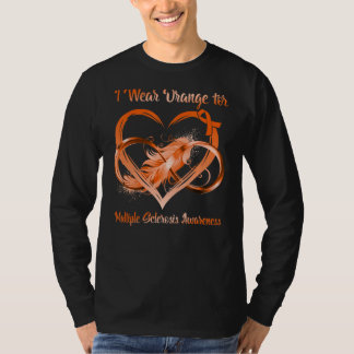 Ik Draag Oranje voor multiple sclerose waakzaamhei T-shirt