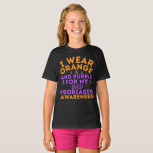 Ik Draag Paars en Sinaasappel voor mijn vader T-shirt