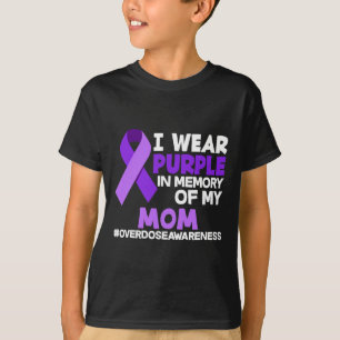 Ik Draag Paars in herinnering aan mijn moeder over T-shirt