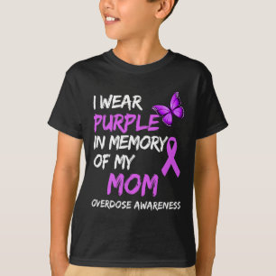 Ik Draag Paars in herinnering aan mijn moeder over T-shirt