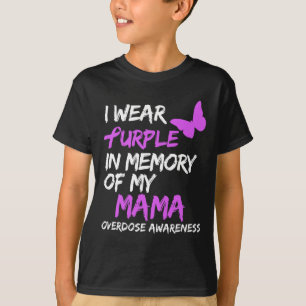 Ik Draag Paars ter nagedachtenis aan mijn moeder: T-shirt