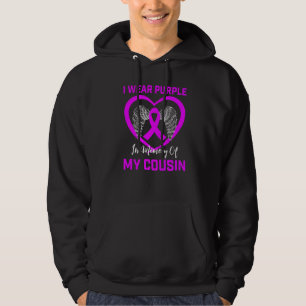 Ik Draag Paars ter nagedachtenis aan mijn neef Alz Hoodie