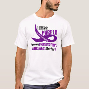 Ik Draag Paars voor de herinneringen van mijn groo T-shirt