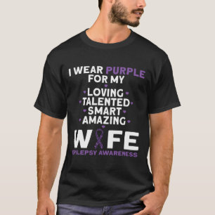 Ik draag paars voor het epilepsiebewustzijn van mi t-shirt