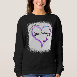 Ik Draag Paars voor Lupus Awareness Butterfly Ribb Trui
