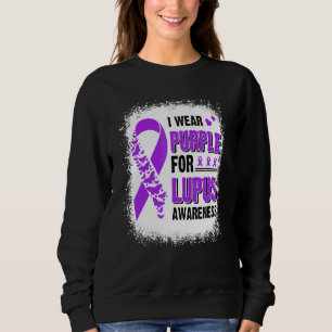 Ik Draag Paars voor Lupus Awareness Butterfly Ribb Trui
