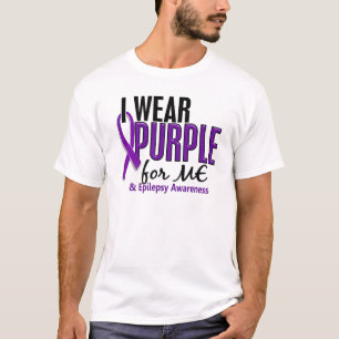 Ik Draag Paars voor me 10 epilepsie T-shirt