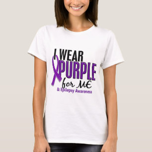 Ik Draag Paars voor me 10 epilepsie T-shirt