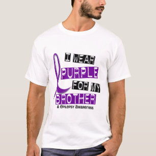 Ik Draag Paars voor mijn broer 37 epilepsie T-shirt