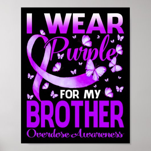 Ik Draag Paars voor mijn broer die zich bewust was Poster (Voorkant)