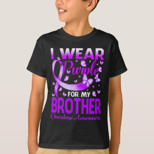 Ik Draag Paars voor mijn broer die zich bewust was T-shirt