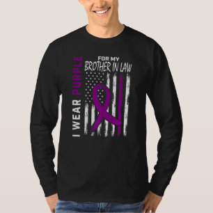Ik Draag Paars voor mijn broer in de rechtsepileps T-shirt