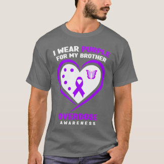 Ik Draag Paars Voor Mijn Broer Overdosis Bewustzij T-shirt