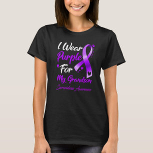 Ik Draag Paars voor mijn kleinzoon Sarcoïdose Awar T-shirt