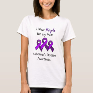 Ik Draag Paars voor mijn mama Alzheimer T-shirt
