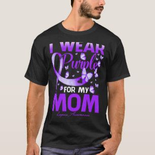 Ik Draag Paars voor mijn mama Lupus Awareness Butt T-shirt