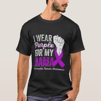 Ik Draag Paars voor mijn mama Pancreatic Cancer Aw T-shirt