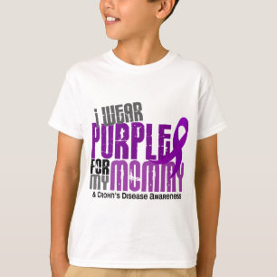 Ik Draag Paars voor mijn moeder 6 de ziekte van Cr T-shirt
