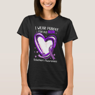 Ik Draag Paars voor mijn moeder Alzheimer Bewuster T-shirt