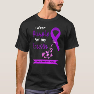 Ik Draag Paars voor mijn neef Epilepsy Bewustheid  T-shirt