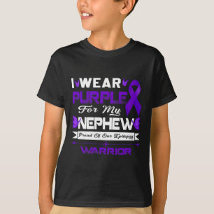 Ik Draag Paars voor mijn Nephewgroep van onze epil T-shirt
