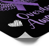 Ik Draag Paars voor mijn neusinfectie Poster (Hoek)