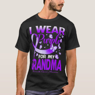 Ik Draag Paars voor mijn oma pancreaskanker Awa T-shirt