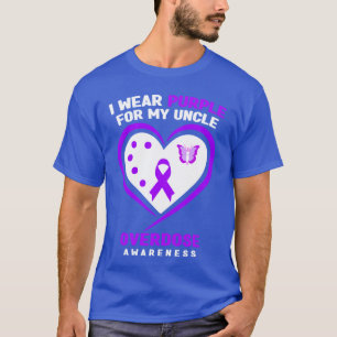 Ik Draag Paars Voor Mijn Oom Overdosis Bewustzijn T-shirt