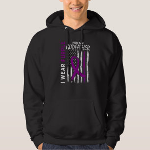 Ik draag paars voor mijn peetoom Epilepsiebewustzi Hoodie