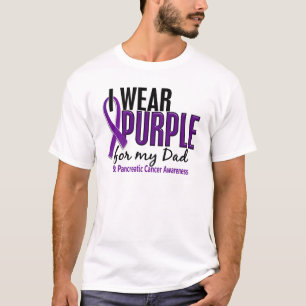 Ik Draag Paars voor mijn vader 10 pancreaskanker T-shirt