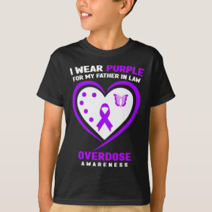 Ik Draag Paars voor mijn vader in de wet op overdo T-shirt