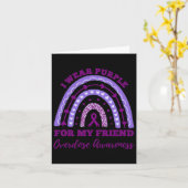 Ik Draag Paars voor mijn vriend die zich bewust wa Kaart (Gele Bloem)