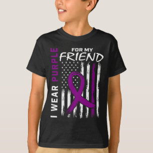 Ik Draag Paars voor mijn vriendenknapanker T-shirt