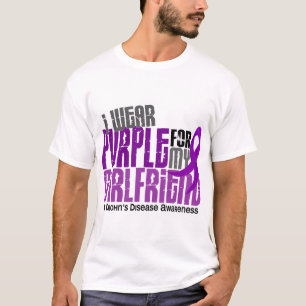 Ik Draag Paars voor mijn Vriendin 6 de ziekte van T-shirt