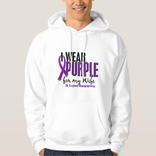 Ik Draag Paars voor mijn vrouw 10 lupus Hoodie