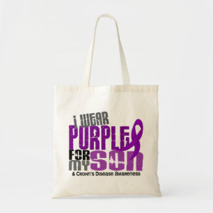 Ik Draag Paars voor mijn zoon 6 de ziekte van Croh Tote Bag