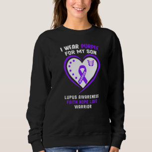 Ik Draag Paars voor mijn zoon Lupus bewustzijn Trui
