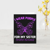 Ik Draag Paars voor mijn zuster Overdosering.. maa Kaart (Gele Bloem)
