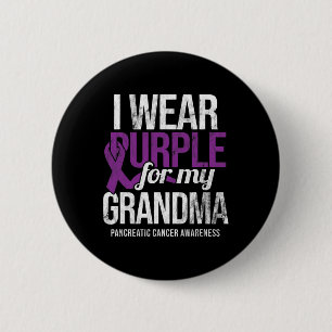 Ik Draag Paars voor Oma Pancreatic Cancer Awaren Ronde Button 5,7 Cm