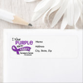 Ik Draag Paarse 42 man pancreaskanker Etiket (Insitu)