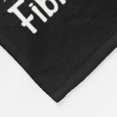 Ik Draag Paarse kabouterwagen voor fibromyalgia AW Fleece Deken (Hoek)