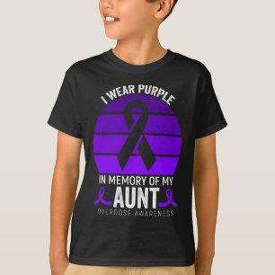 Ik Draag Paarse Overdosis Bewustzijn Paarse Lint A T-shirt