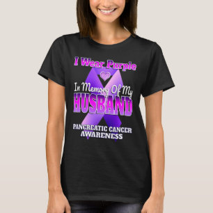 Ik Draag Paarse ter nagedachtenis aan mijn man Pan T-shirt