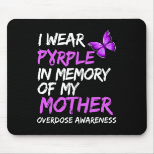 Ik Draag Paarse ter nagedachtenis aan mijn moeder  Muismat