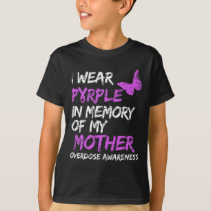 Ik Draag Paarse ter nagedachtenis aan mijn moeder  T-shirt