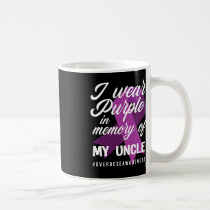 Ik Draag Paarse ter nagedachtenis aan mijn oom ove Koffiemok