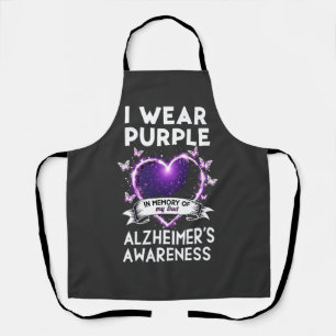 Ik Draag Paarse ter nagedachtenis aan mijn vader A Schort