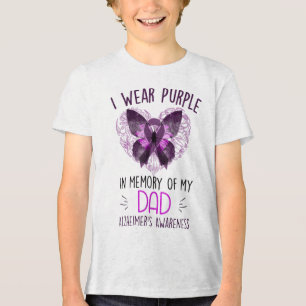 Ik Draag Paarse ter nagedachtenis aan mijn vader H Tri-Blend Shirt